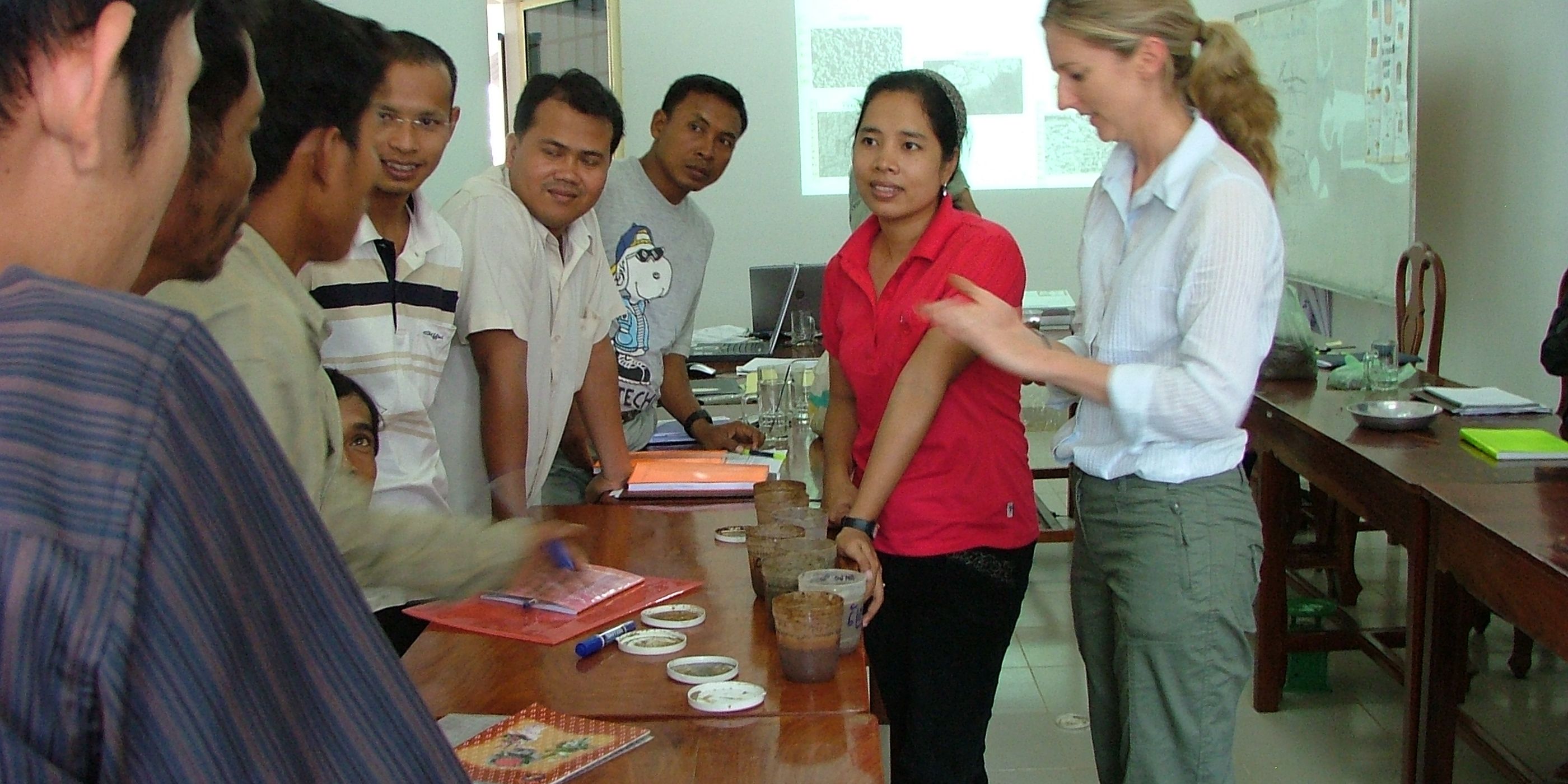 A facilitator running a workshop